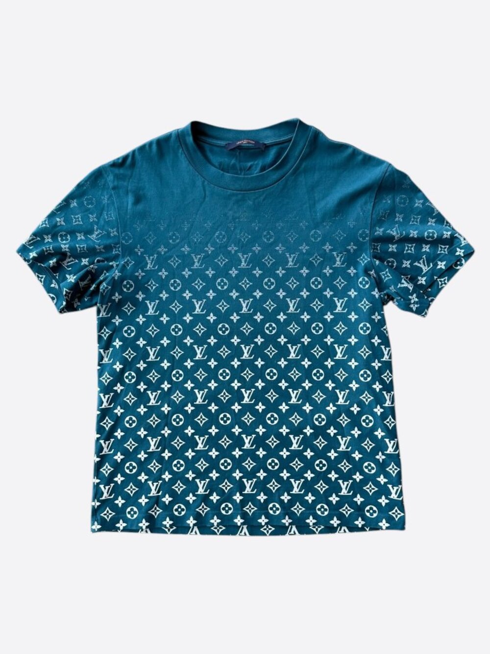 Louis Vuitton Blue & White Monogram Gradient T-Shirt